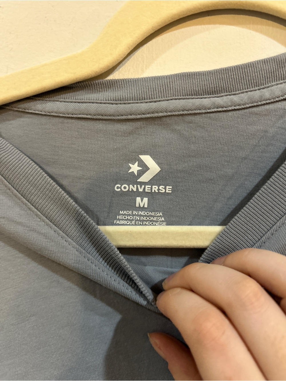 Converse Gray Logo Crewneck Tee - Picture 3 of 4